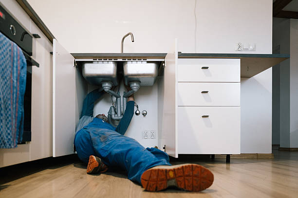 Professional Drain Cleaning technician working in Guilford, CT